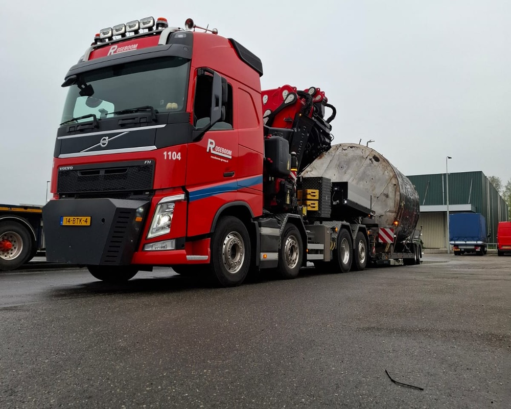 Materieel afgestemd op machine en locatie